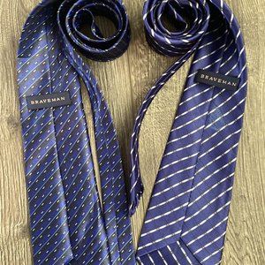 Braveman 2pk Blue Pointed Ties
